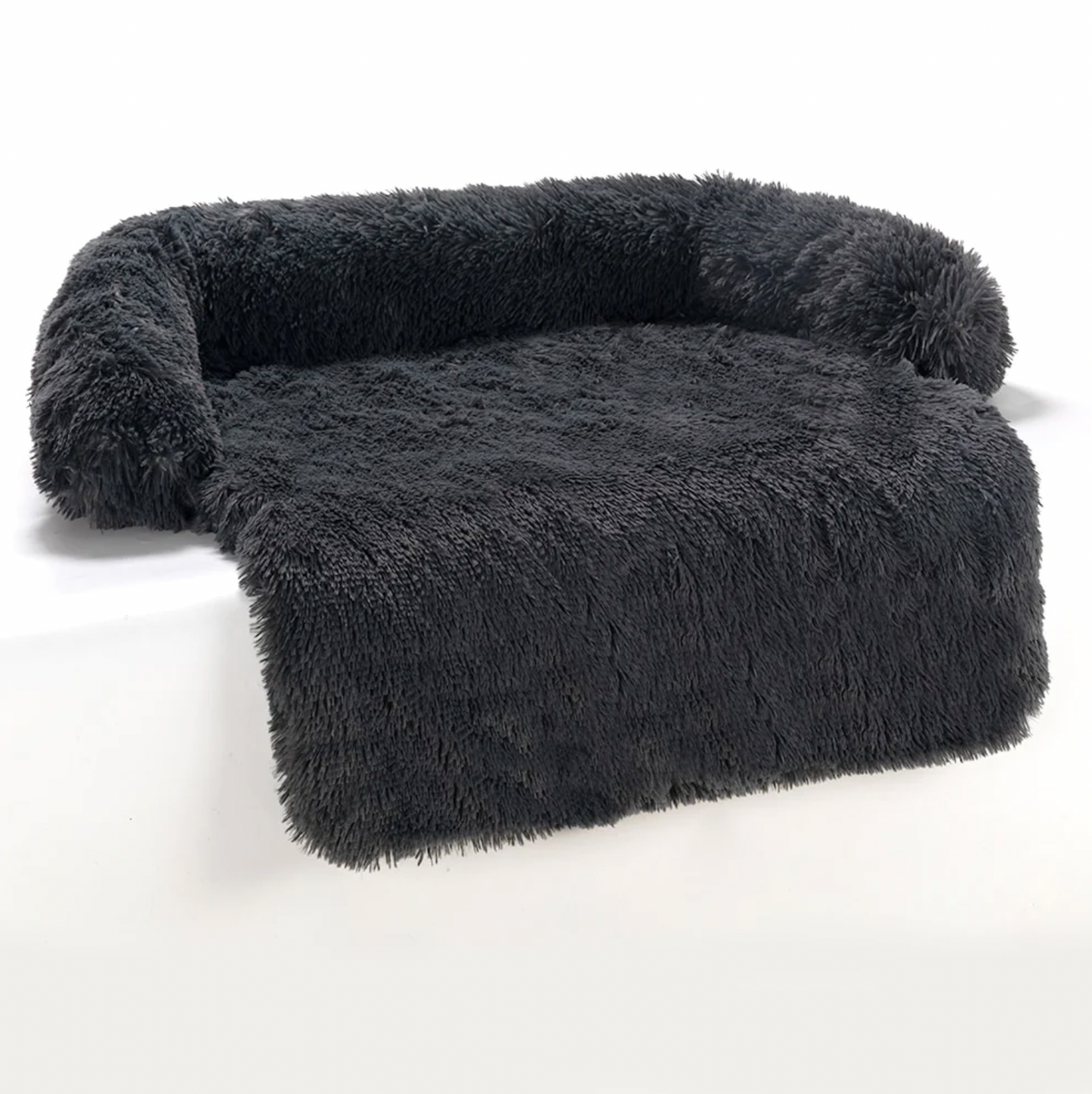 Self-Warming Calm Couch — Luxury Faux Fur Dog Sofa - Image 4