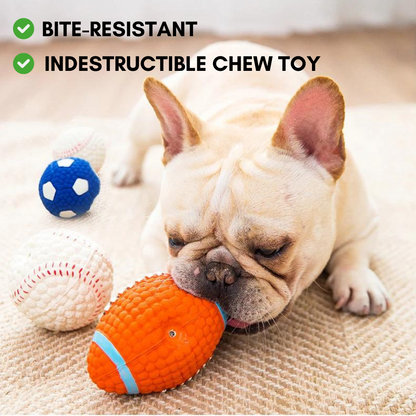 Tough-Bite Chew Toy — Indestructible Sports Ball - Image 1