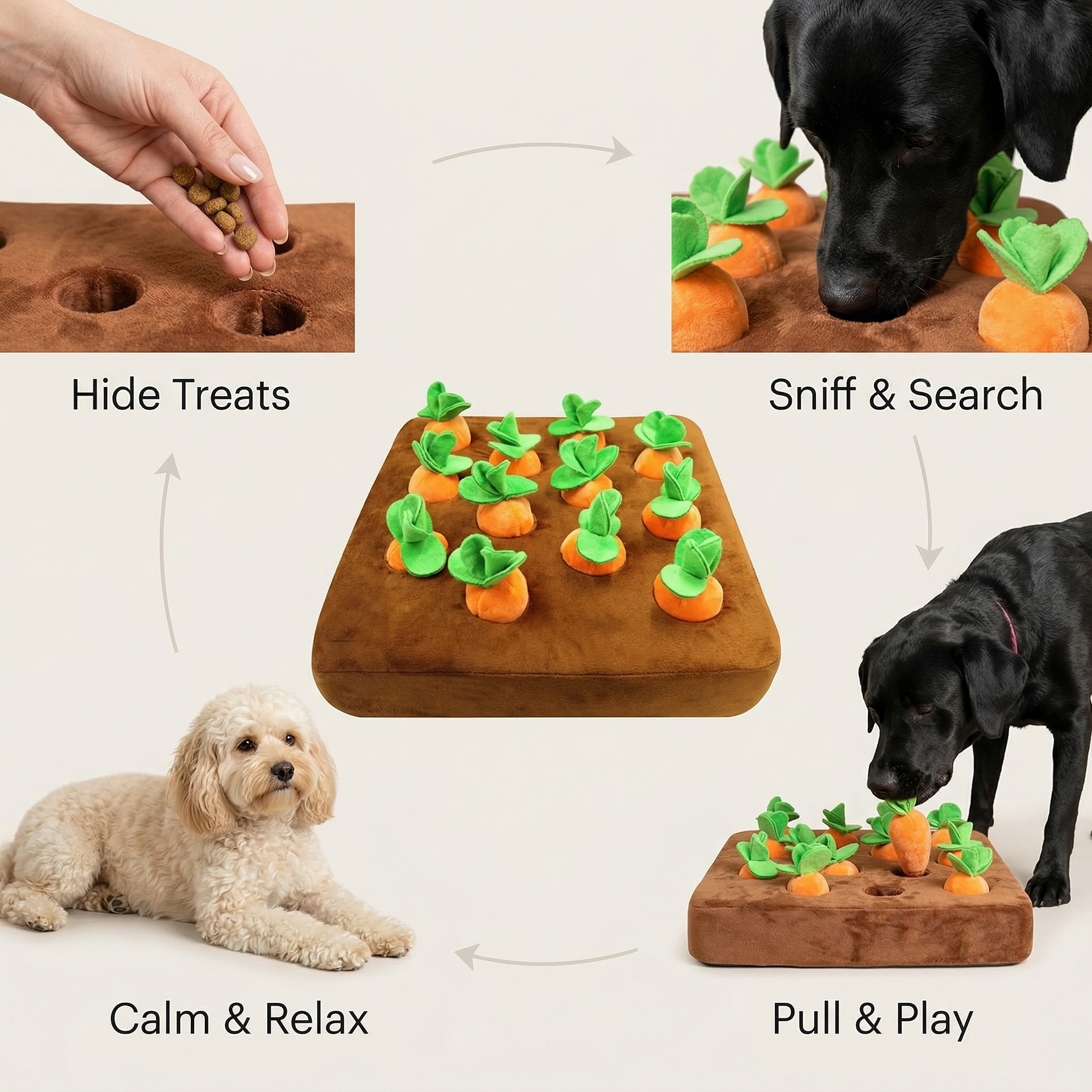 Game of Carrots — Interactive Nose Work Snuffle Toy - Image 4