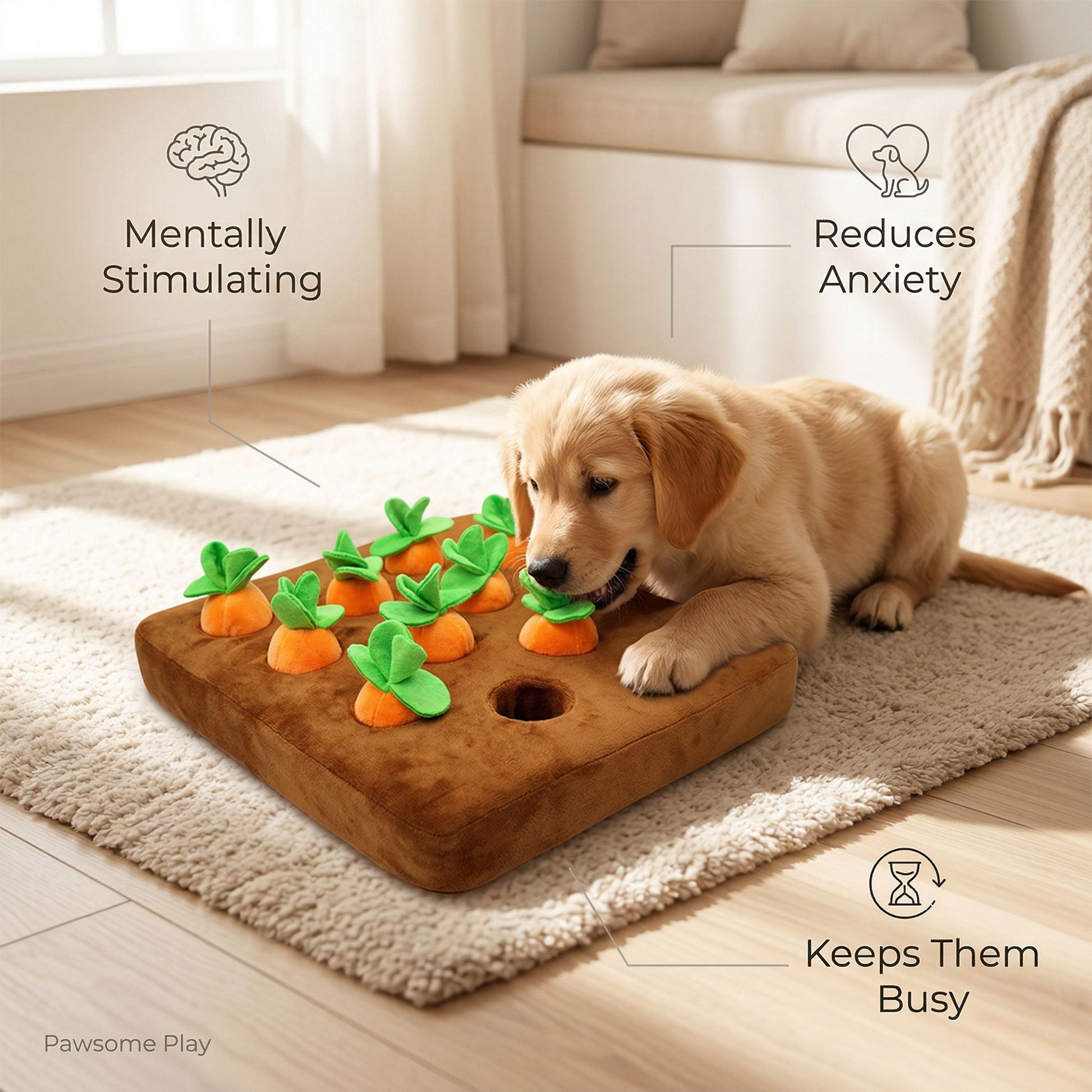Game of Carrots — Interactive Nose Work Snuffle Toy - Image 5