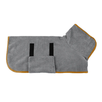 Super Absorbent Dog Robe — Quick-Dry Microfiber Towel Robe - Image 1