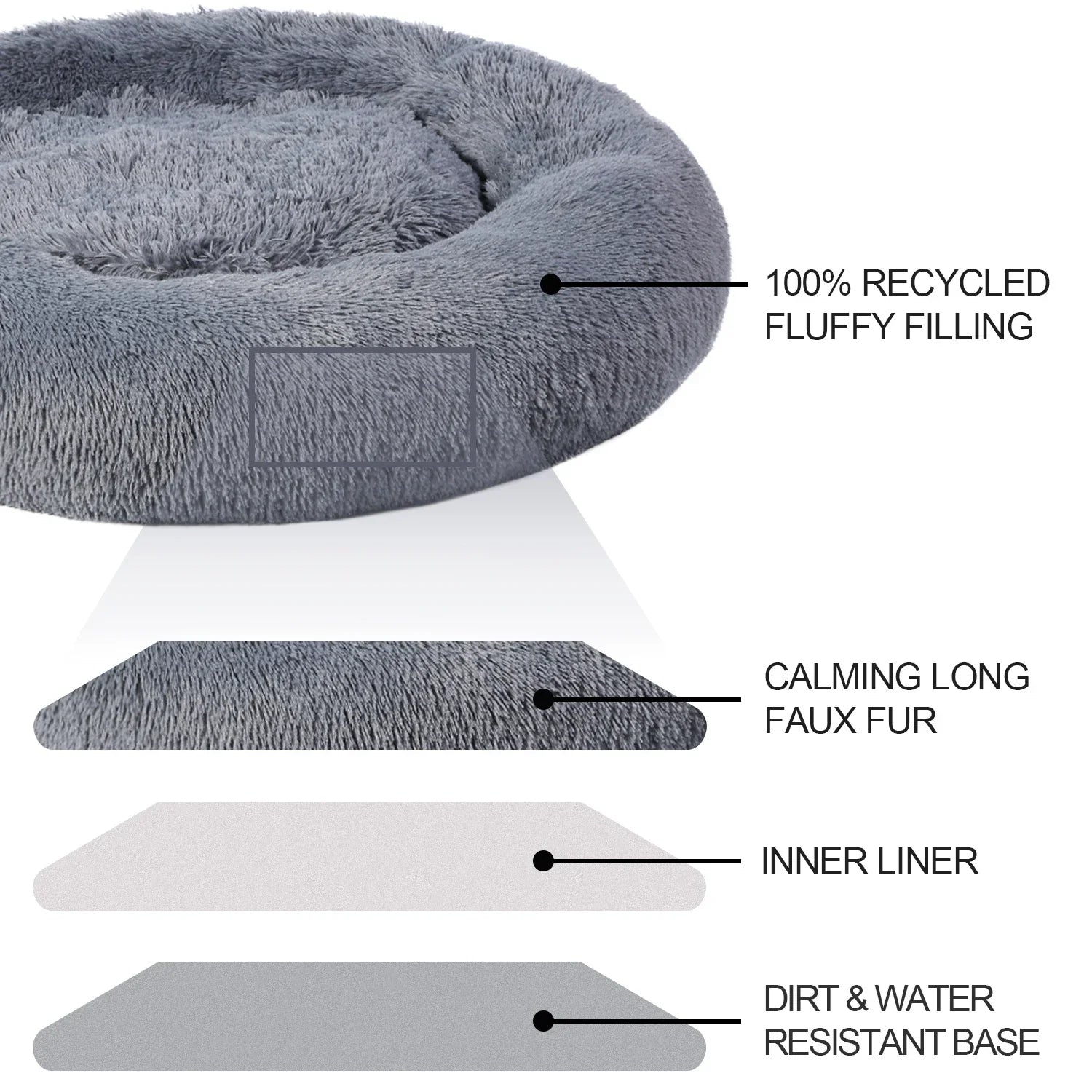 Calming Dog Bed — Premium Anti-Anxiety Orthopedic Bed - Image 5