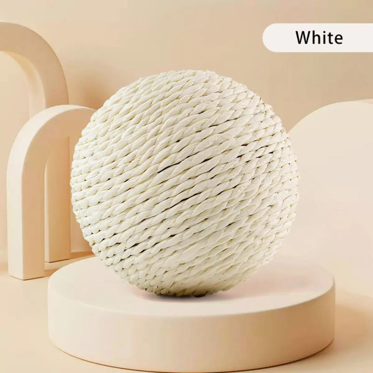Sisal Scratching Ball — Natural Rope Cat Scratching Toy - Image 4