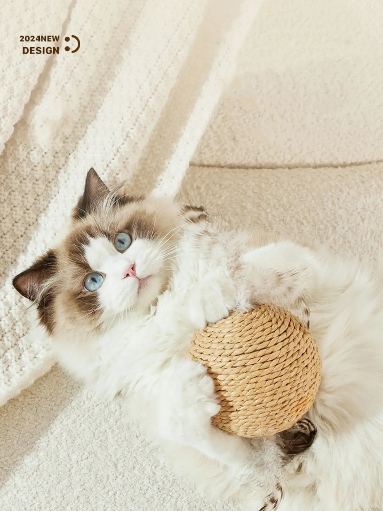 Sisal Scratching Ball — Natural Rope Cat Scratching Toy - Image 3