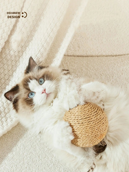 Sisal Scratching Ball — Natural Rope Cat Scratching Toy - Image 3