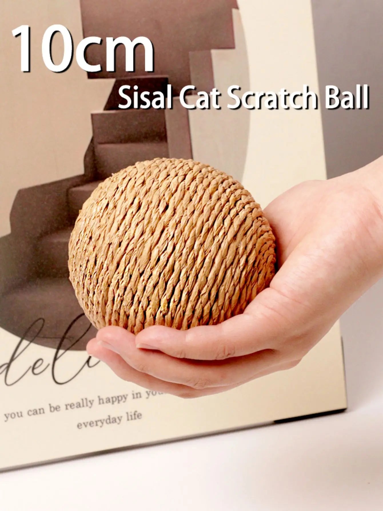 Sisal Scratching Ball — Natural Rope Cat Scratching Toy - Image 1