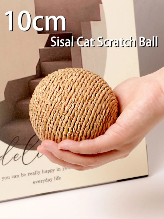 Sisal Scratching Ball — Natural Rope Cat Scratching Toy - Image 1