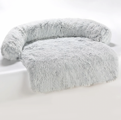 Self-Warming Calm Couch — Luxury Faux Fur Dog Sofa - Image 3