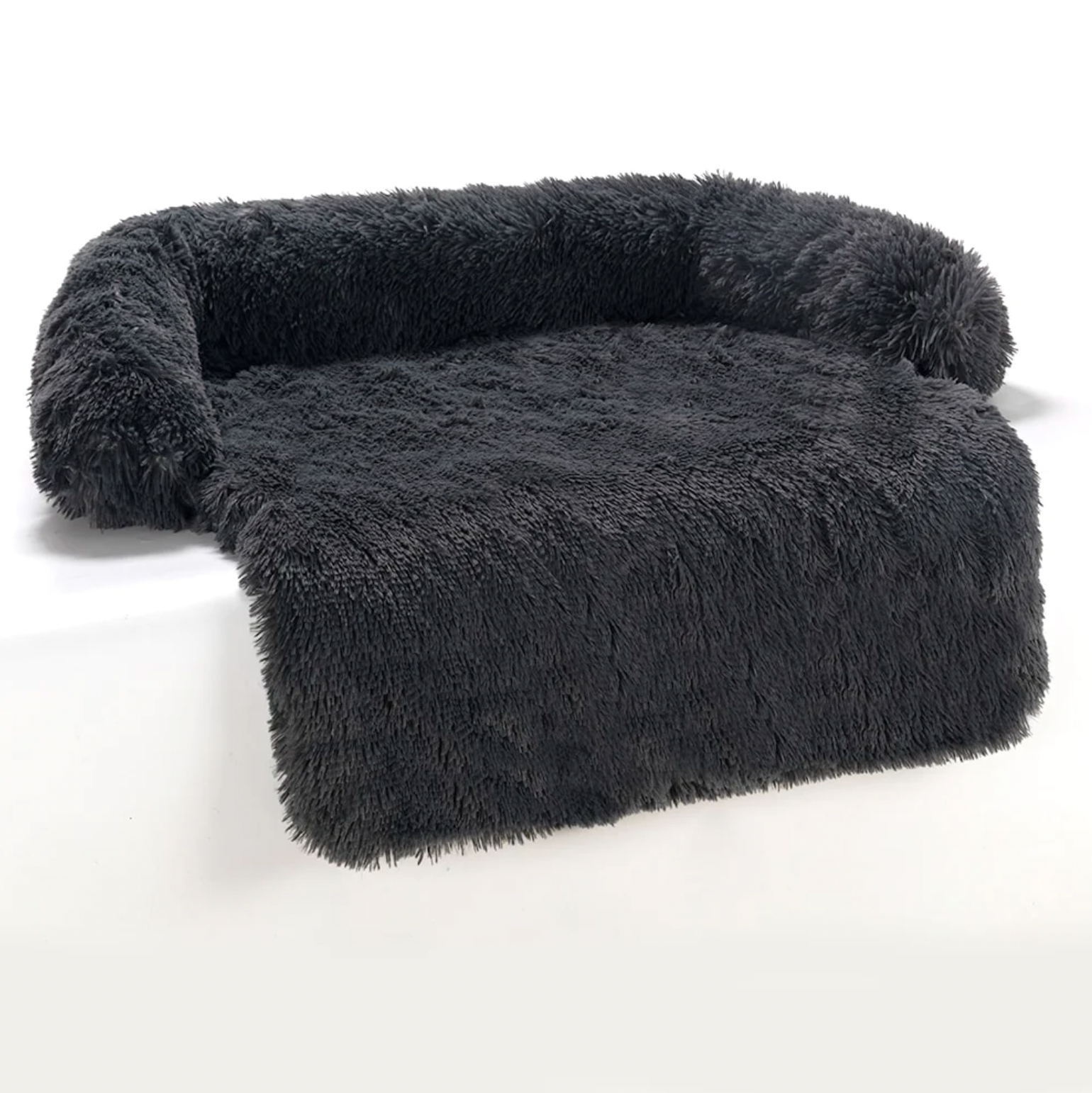 Self-Warming Calm Couch — Luxury Faux Fur Dog Sofa - Image 4