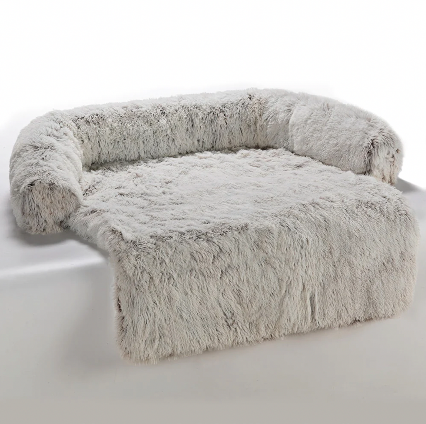 Self-Warming Calm Couch — Luxury Faux Fur Dog Sofa - Image 1