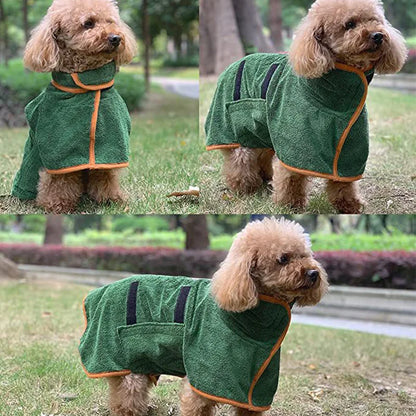 Super Absorbent Dog Robe — Quick-Dry Microfiber Towel Robe - Image 3