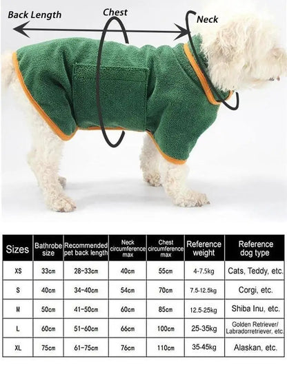Super Absorbent Dog Robe — Quick-Dry Microfiber Towel Robe - Image 4