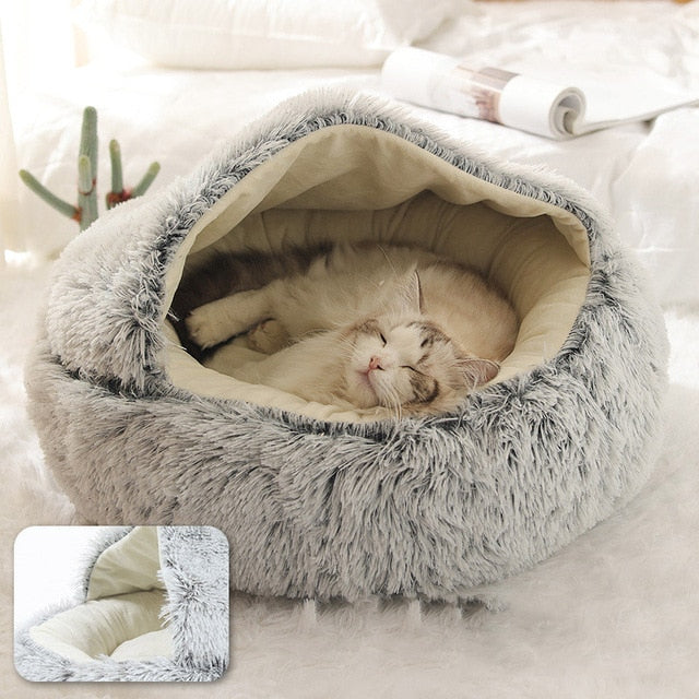 Calming Cave Bed — Cozy Enclosed Pet Sanctuary - Image 1