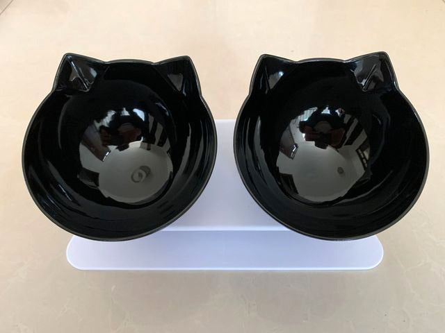 Anti-Vomit Cat Bowl — Elevated Non-Slip Double Feeder - Image 4